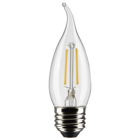 Ampoule filament DEL CA10 3W, 2700K - Satco - S21310
