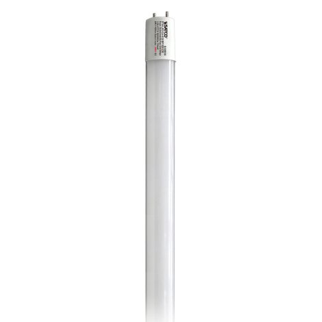 Tube DEL T8 9W, 2 pieds, 3000K, Sans ballast, Câblage simple ou double - Satco - S39900