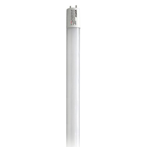 Tube DEL T8 9W, 2 pieds, 3500K, Sans ballast, Câblage simple ou double - Satco - S39901