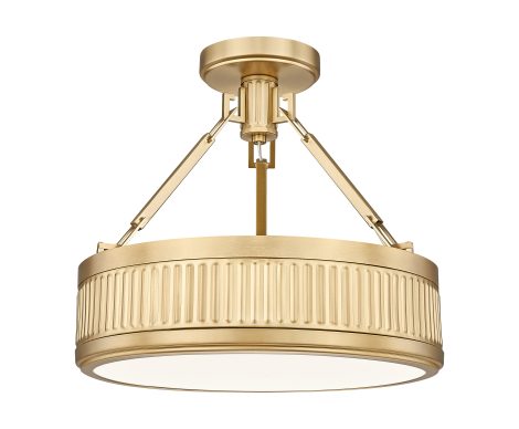 Semi-plafonnier 15 pouces - QUINN - Z-Lite - 3046SF15-MGLD-LED