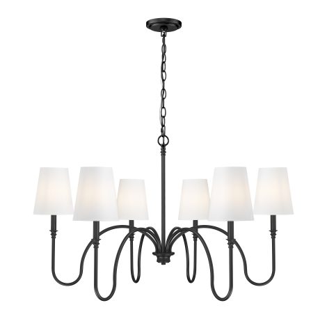 Suspension chandelier - JISELE - Z-Lite - 4505-6MB