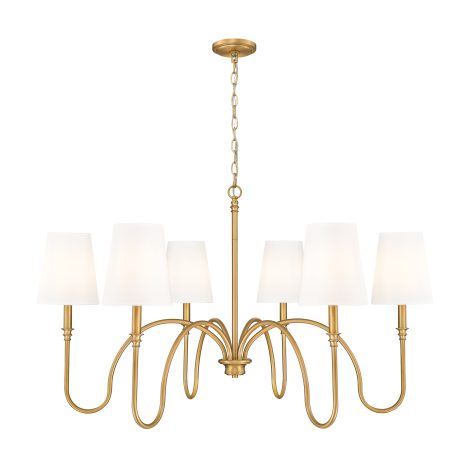 Suspension chandelier - JISELE - Z-Lite - 4505-6RB