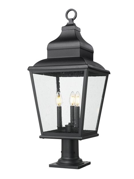 Lampe piédestal - RAPHAEL - Z-Lite - 5029PHBR-533PM-BK