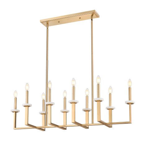 Suspension Linéaire Chandelier - GAULTIER - Z-Lite - 6100-10L-MGLD
