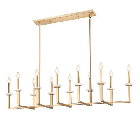 Suspension Linéaire Chandelier - GAULTIER - Z-Lite - 6100-12L-MGLD