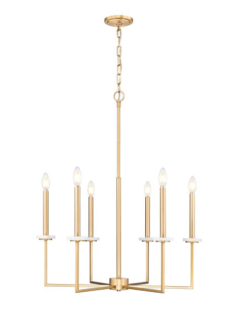 Suspension chandelier - GAULTIER - Z-Lite - 6100-6MGLD