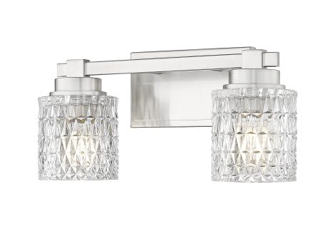 Murale double vanité - JACQUELINE - Z-Lite - 6101-2V-BN