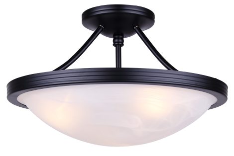 Semi-plafonnier 15 pouces - DEVON - Canarm - ISF41BK