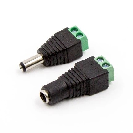 Connecteur pour fil bas voltage mâle et femelle - COAXIAL CONNECT - Luminaire Galarneau - Série 1-05