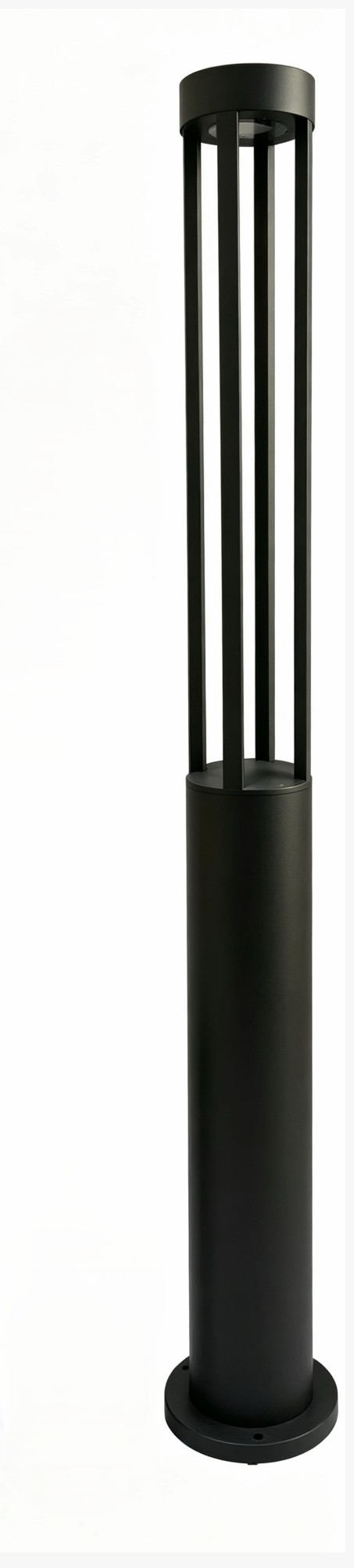 Bollard Rond Noir - Série 1-59 - Luminaire Galarneau - 5pi - 3000k - 15w - PL-BL15W-5FT-BK30K