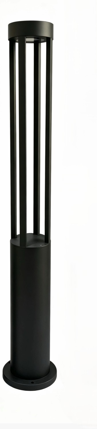Bollard Rond Noir - Série 1-59 - Luminaire Galarneau - 4pi - 3000k - 15w - PL-BL15W-4FT-BK30K
