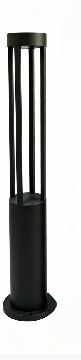 Bollard Rond Noir - Série 1-59 - Luminaire Galarneau - 3pi - 3000k - 15w - PL-BL15W-3FT-BK30K
