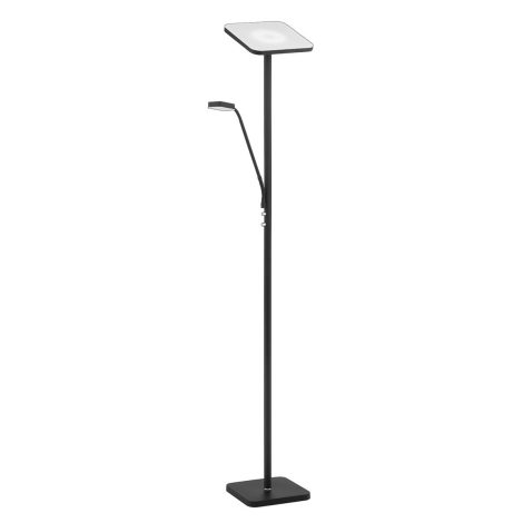 Lampe sur pied avec lampe de lecture - ELLA - Kendal - TC5012-BLK/SN
