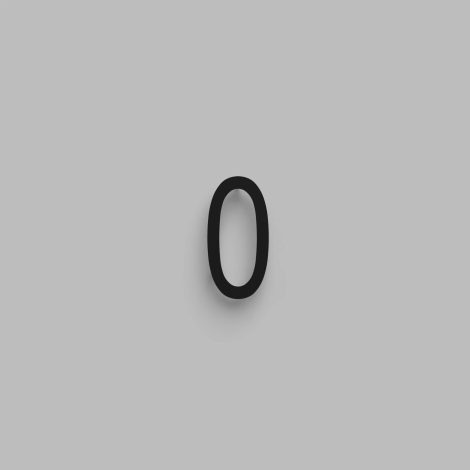 Chiffre flottant 6 pouces - DeVille - Snoc - 1710-0-01-H6