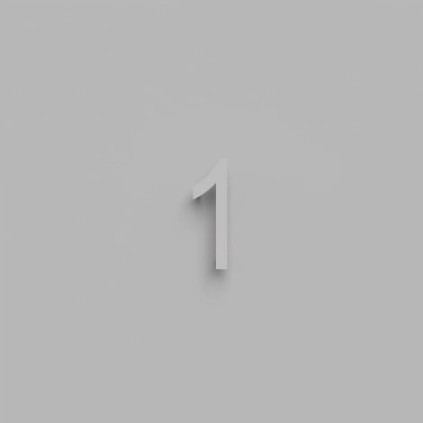 Chiffre flottant 6 pouces - DeVille - Snoc - 1710-1-03-H6