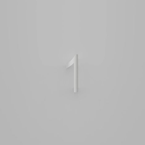 Chiffre flottant 6 pouces - DeVille - Snoc - 1710-1-ST-H6