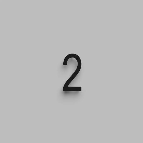 Chiffre flottant 6 pouces - DeVille - Snoc - 1710-2-01-H6