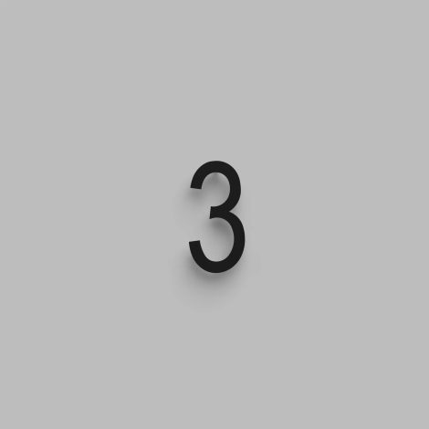 Chiffre flottant 6 pouces - DeVille - Snoc - 1710-3-01-H6