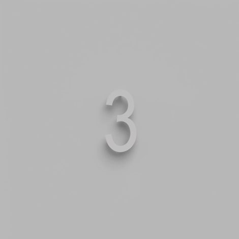 Chiffre flottant 6 pouces - DeVille - Snoc - 1710-3-03-H6