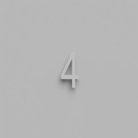 Chiffre flottant 6 pouces - DeVille - Snoc - 1710-4-03-H6