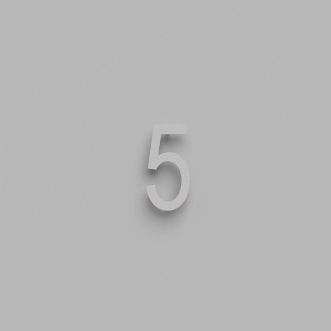 Chiffre flottant 6 pouces - DeVille - Snoc - 1710-5-03-H6