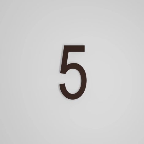 Chiffre flottant 6 pouces - DeVille - Snoc - 1710-5-09-H6