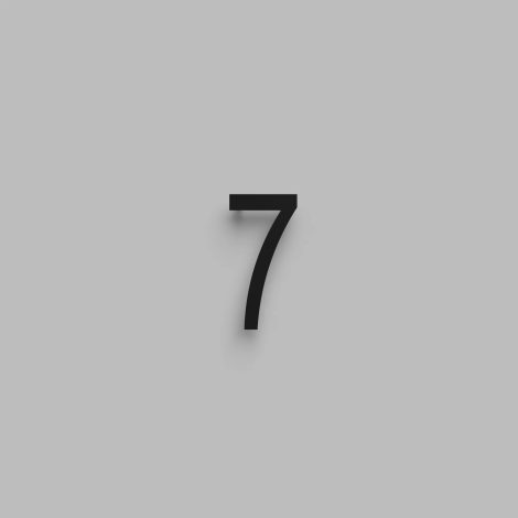 Chiffre flottant 6 pouces - DeVille - Snoc - 1710-7-01-H6