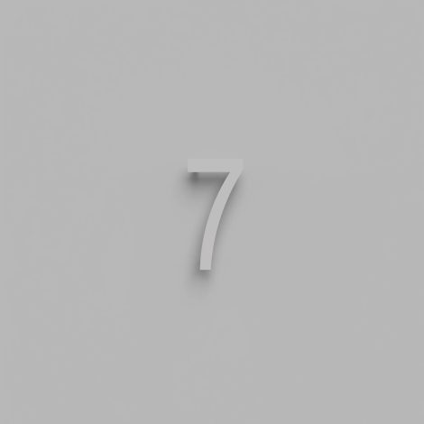 Chiffre flottant 6 pouces - DeVille - Snoc - 1710-7-03-H6