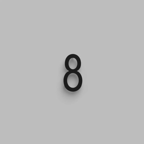Chiffre flottant 6 pouces - DeVille - Snoc - 1710-8-01-H6