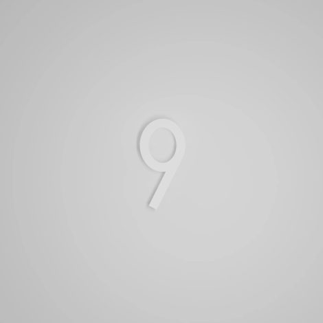 Chiffre flottant 6 pouces - DeVille - Snoc - 1710-9-03-H6