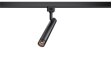 Projecteur sur rail - ATOM - Série 1-38 - Type H - Luminaire Galarneau - H-ATOM-D32-36°30KBK