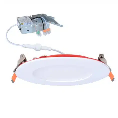 Panneau mince blanc rond ignifugé 4 pouces