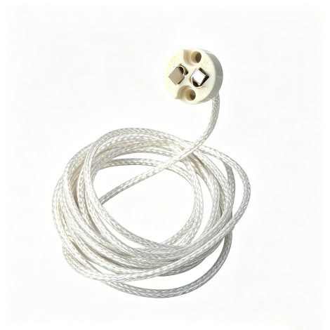 Douille G4-GY6.35 avec fils coaxial de 2000 mm pour ampoule DEL