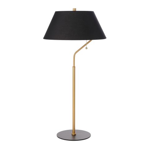 Lampe de table - GERALDINE - Dainolite - GRD-281T-AGB-MB-BK
