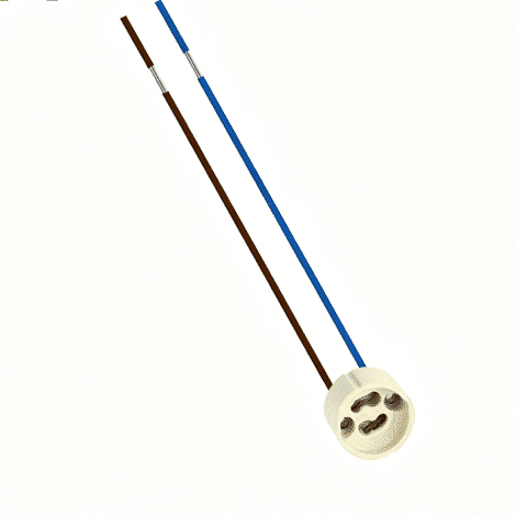 Douille GU10 avec fils de 250 mm pour ampoule DEL