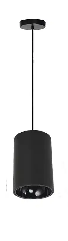 Cylindre suspendu DEL - Série 1-30 - Luminaire Galarneau - LW-PD40W-WP-BK-BK