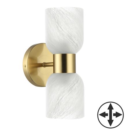 Murale double - VONDA - Dainolite - VND-102W-AGB-ALB