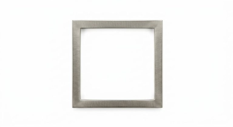 garniture nickel pour plafonnier carré 12 pouces