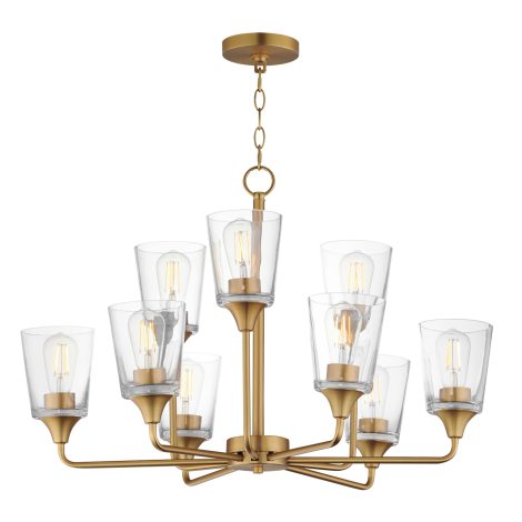 Suspension chandelier - HUDSON - MAXIMET2 - 12879CLNAB