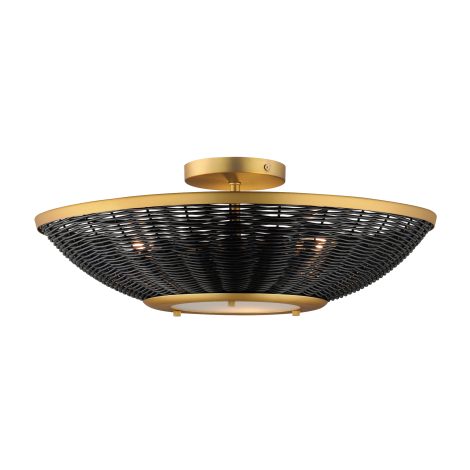 Murale et semi-plafonnier - RATTAN - MAXIMET2 - 14460BRNAB