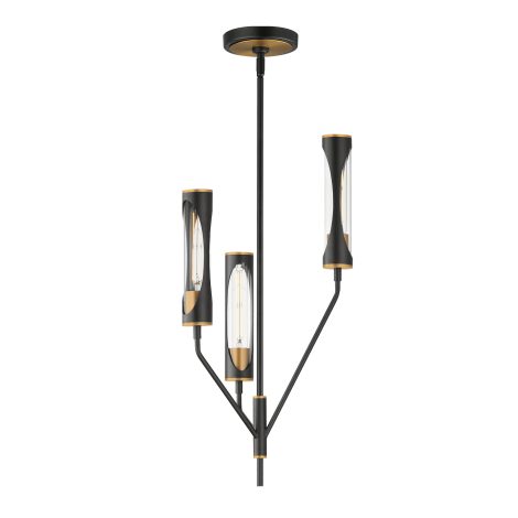 Suspension chandelier - REGENT - MAXIMET2 - 16173CLBKAB