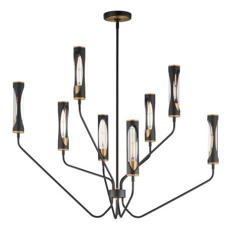 Suspension chandelier - REGENT - MAXIMET2 - 16178CLBKAB
