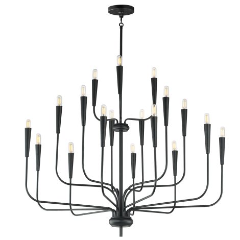 Suspension chandelier - VELA - MAXIMET2 - 24818BK