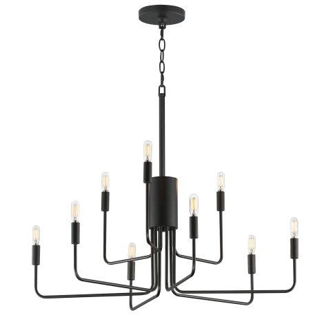 Suspension chandelier - ABNER - MAXIMET2 - 24869BK
