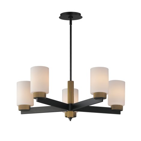 Suspension chandelier - RUFFLES - MAXIMET2 - 32655SWBKAB