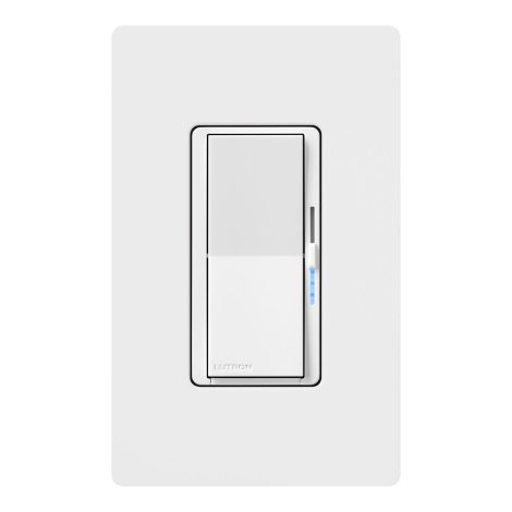 Gradateur DEL avec mode nuit - DIVA - Lutron - DVCLN-153P-WH